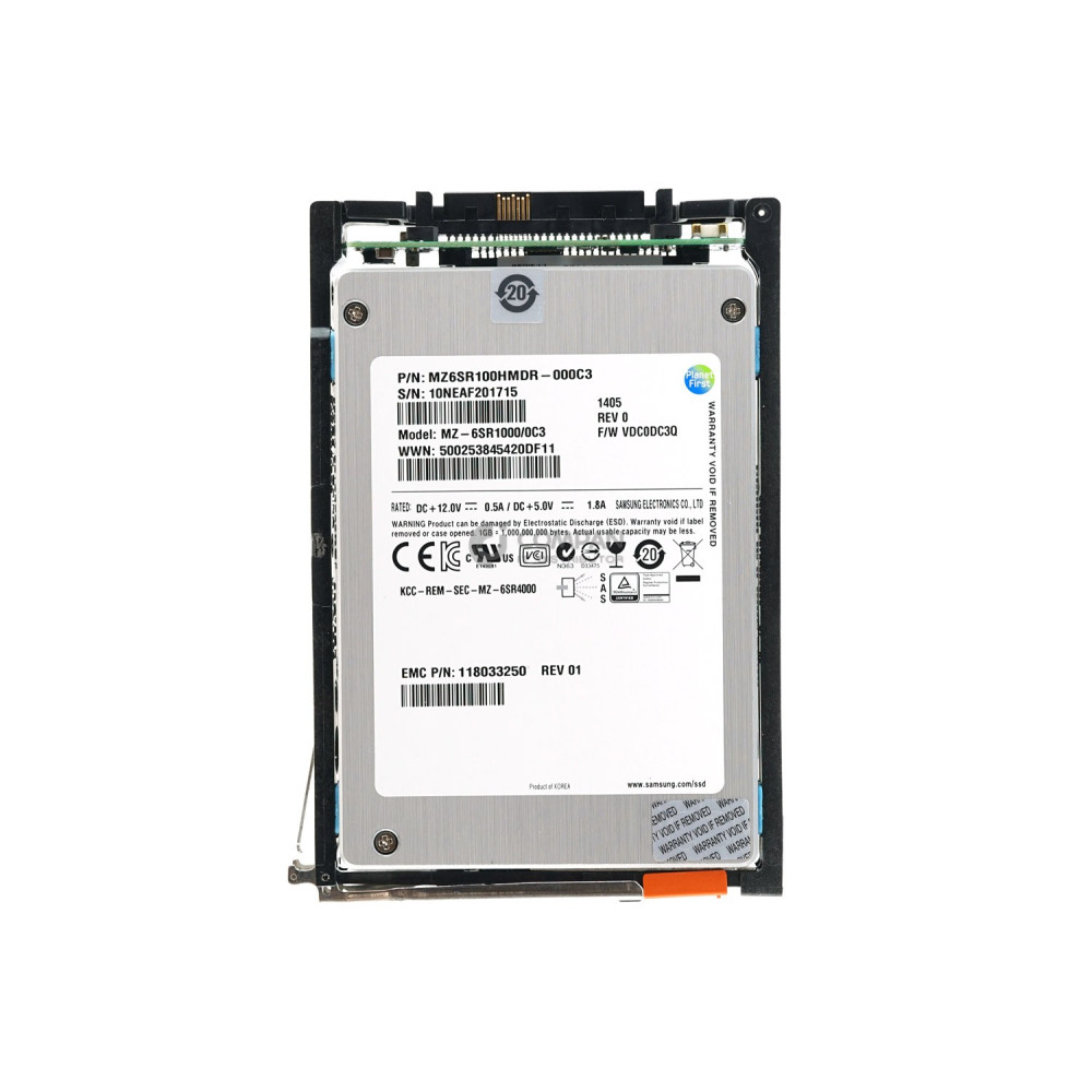 005050500 EMC SSD 100GB SAS 6G 2.5" SFF HOT-SWAP FOR EMC VNX